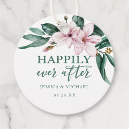 幸いにもフローラピンクの水色マグノリア フェイバータグ