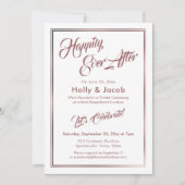 幸いにも後にバラ金ゴールドオーバー白披露宴 招待状 (正面)