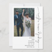 幸いにも後にパーティー披露宴2枚のみ 招待状 (正面)