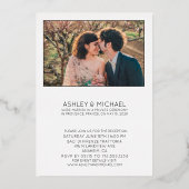 幸いにも後にパーティー披露宴2枚のみ 箔招待状 (裏面)