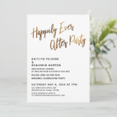 幸いにも手書きパーティー披露宴 招待状 (スタンド正面)