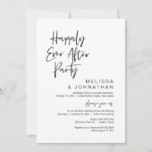 幸いにも結婚の駆け落ちパーティー 招待状 (正面)