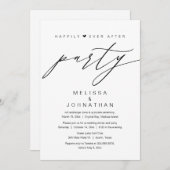 幸いにも結婚の駆け落ちパーティー 招待状 (正面/裏面)