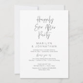 幸いにも結婚の駆け落ちパーティー 招待状 (正面)