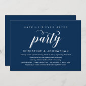 幸いにも結婚の駆け落ちパーティー 招待状 (正面/裏面)