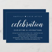 幸いにも結婚の駆け落ちパーティー 招待状 (正面/裏面)