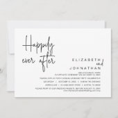 幸いにも結婚の駆け落ちパーティー 招待状 (正面)