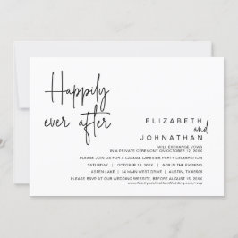 幸いにも結婚の駆け落ちパーティー 招待状