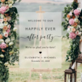 幸いにも結婚式のレセプションパーティーの後に霜を降ろす アクリルサイン