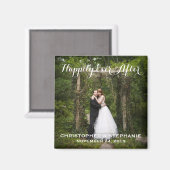 幸いにも結婚式の引き出物の写真の磁石 マグネット (正面/裏面)