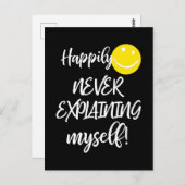 幸いにも自分のタイポグラフィを説明しおもしろいない ポストカード (正面/裏面)