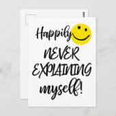 幸いにも自分のタイポグラフィを説明しおもしろいない ポストカード (正面/裏面)