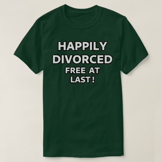 幸いにも自由に離婚した Tシャツ (デザイン正面)