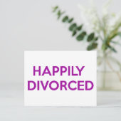 幸いにも離婚 – 幸せにも離婚 ポストカード (スタンド正面)