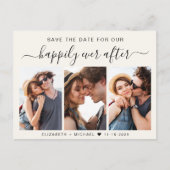 幸いにも3つのフォトクリームの後に日付を保存 案内ポストカード (正面)