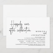 幸いにも、の結婚駆け落ちお祝い 招待状 (正面/裏面)