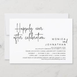 幸いにも、の結婚駆け落ちお祝い 招待状