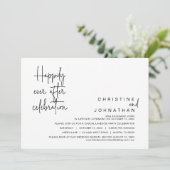 幸いにも、の結婚駆け落ちお祝い 招待状 (スタンド正面)