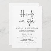 幸いにも、の駆結婚け落ちディナーパーティー 招待状 (正面/裏面)