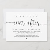 幸いにも、の駆結婚け落ちパーティーインビタ 招待状 (正面)