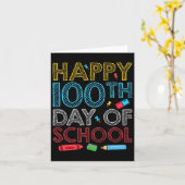 幸い100日学校先生学生100日 カード (黄色い花)