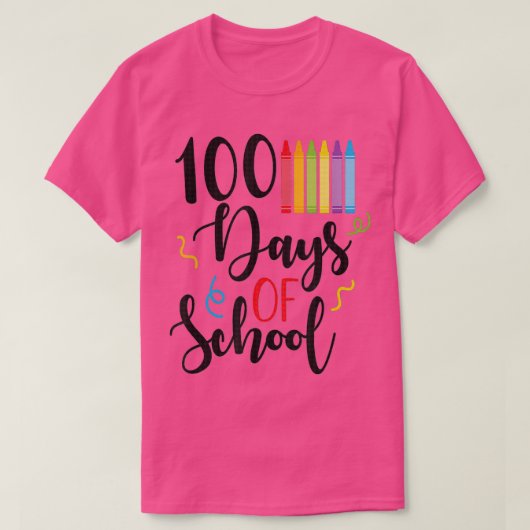幸い100日学校先生学生100日 Tシャツ (デザイン正面)
