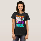 幸い100日学校先生生おもしろい徒き Tシャツ (正面フル)