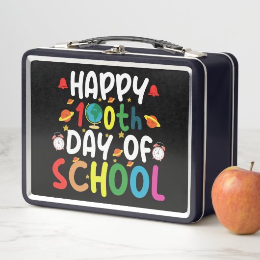 幸い100日目の学校先生生 メタルランチボックス (インサイチュ)