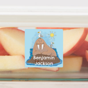 幸おもしろいせなウォラパーソナライズされたス ラベル