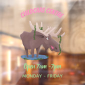 幸おもしろいせなムース漫画イラストレーション ウィンドウサイン (シート2)