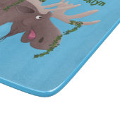 幸おもしろいせなムース漫画イラストレーション カッティングボード (角)