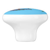 幸おもしろいせなムース漫画イラストレーション セラミックノブ (側面)