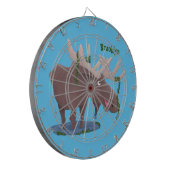 幸おもしろいせなムース漫画イラストレーション ダーツボード (正面左)