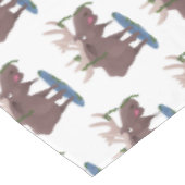 幸おもしろいせなムース漫画イラストレーション テーブルクロス (アングル)