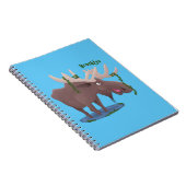 幸おもしろいせなムース漫画イラストレーション ノートブック (右側)