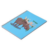 幸おもしろいせなムース漫画イラストレーション ノートブック (左側)