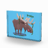 幸おもしろいせなムース漫画イラストレーション フォトブロック (右)