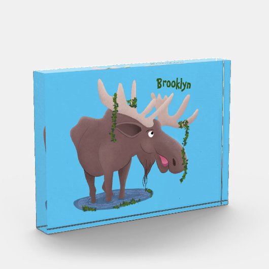 幸おもしろいせなムース漫画イラストレーション フォトブロック (左)