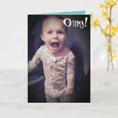 幸おもしろいせな遅れ誕生日グリーティングカード カード (黄色い花)