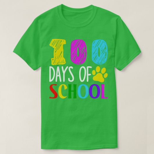 幸おもしろいせな100日の学校お祝い2 Tシャツ (デザイン正面)