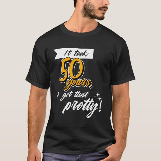 幸おもしろいせ50誕生日50歳さよし Tシャツ (正面)