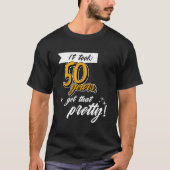 幸おもしろいせ50誕生日50歳さよし Tシャツ (正面)