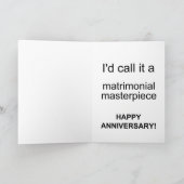 幸おもしろい結婚命日 カード (内部)