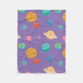 幸お洒落せな惑星 フリースブランケット (正面)