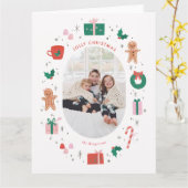 幸すてきせなクリスマス カード (黄色い花)