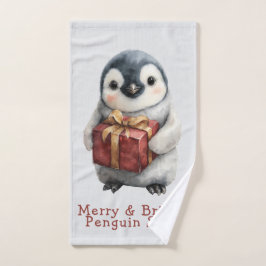 幸せあふれるペンギンのクリスマス バスタオルセット