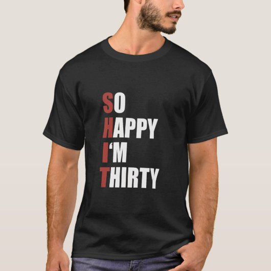 幸せいけなジョーク皮肉な皮肉がとても嬉しい Tシャツ (正面)