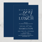 幸せいっぱいの結婚後ランチ・セレブレーション 招待状 (正面/裏面)
