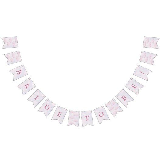 幸せいっぱいの花嫁が夢見る ブライダルシャワー バンティングフラッグ (全)