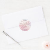 幸せいっぱいの花嫁のシャワー ラウンドシール (封筒)